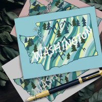 Carte illustrée de l'État de Washington
