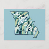 Postale Carte illustrée de l'État du Missouri (Devant)