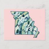 Postale Carte illustrée de l'État du Missouri (Devant)