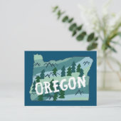 Postale Carte illustrée de l'Oregon (Debout devant)
