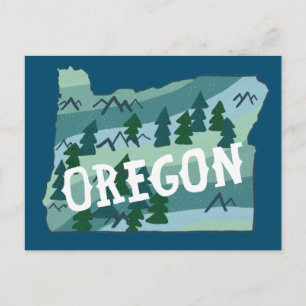 Postale Carte illustrée de l'Oregon