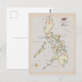 Postale Carte illustrée de Luzon Philippines (Devant / Derrière)