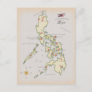 Postale Carte illustrée de Luzon Philippines