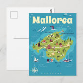 Postale Carte illustrée de Majorque (Devant / Derrière)
