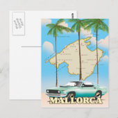 Postale Carte illustrée de Majorque (Devant / Derrière)