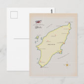 Postale Carte illustrée de Rhodes. (Devant / Derrière)