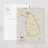Postale Carte illustrée de Sri Lanka (Devant / Derrière)
