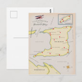 Postale Carte illustrée de Trinité-et-Tobago (Devant / Derrière)