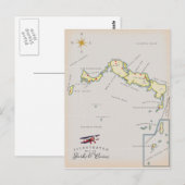 Postale Carte illustrée de Turks and Caicos (Devant / Derrière)