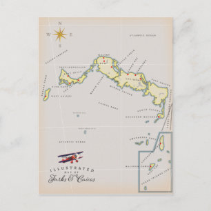 Postale Carte illustrée de Turks and Caicos
