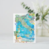 Postale Carte illustrée de voyage d'Italie (Debout devant)