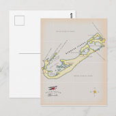 Postale Carte illustrée des Bermudes (Devant / Derrière)