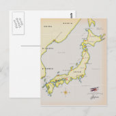 Postale Carte illustrée du Japon (Devant / Derrière)