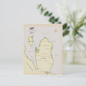 Postale Carte illustrée du Qatar (Debout devant)