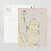 Postale Carte illustrée du Qatar (Devant / Derrière)