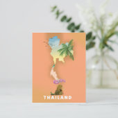 Postale Carte illustrée en Thaïlande (Debout devant)
