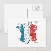 Postale Carte illustrée France (Devant / Derrière)