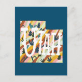 Postale Carte illustrée Utah (Devant)