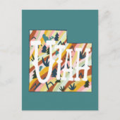 Postale Carte illustrée Utah (Devant)