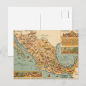 Postale Carte imagée du Mexique (Devant / Derrière)