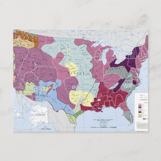 POSTALE CARTE : INDIENS AMÉRICAINS (Devant)