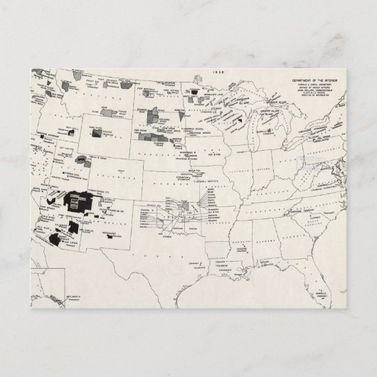 POSTALE CARTE : INDIENS AMÉRICAINS 2 (Devant)