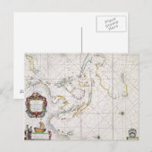 POSTALE CARTE : INDIES DE L'EST, 1670 (Devant / Derrière)