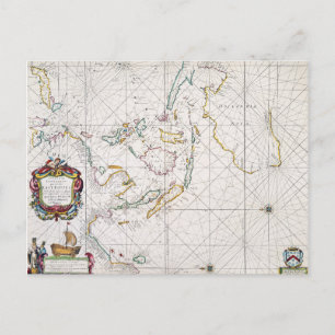 POSTALE CARTE : INDIES DE L'EST, 1670