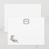 Postale Carte Inséparable Mariage noir/blanc (Devant / Derrière)