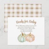 Postale Carte insert pour livres bébé à la menthe et citro (Devant / Derrière)