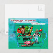 Postale Carte Iowa USA (Devant / Derrière)