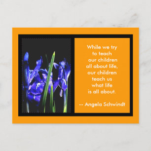 Postale Carte Iris 2 Cadres Le MUSÉE Cadeaux Zazzle Tan
