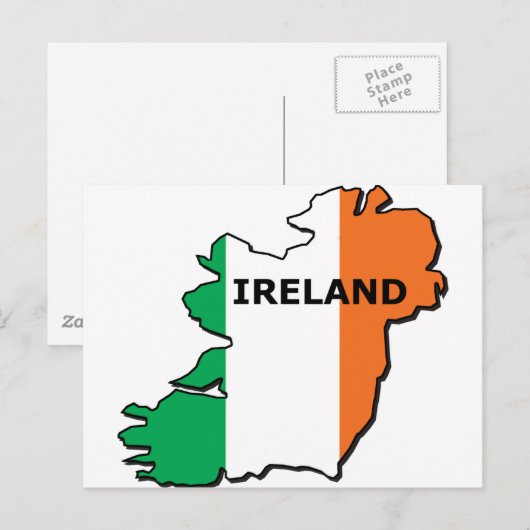 Postale Carte Irlande (Devant / Derrière)