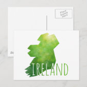 Postale Carte Irlande (Devant / Derrière)