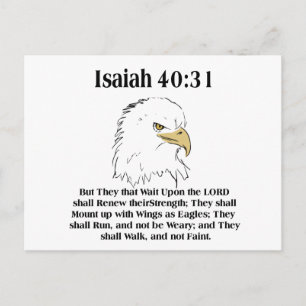 Postale Carte Isaïe 40:31