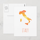 Postale Carte Italie (Devant / Derrière)