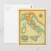 Postale Carte Italie (Devant / Derrière)