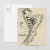 POSTALE CARTE : JAMAICA, 1755 (Devant / Derrière)