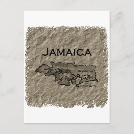 Postale Carte Jamaïque (vintage) (Devant)