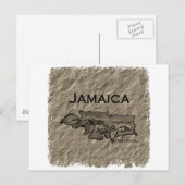 Postale Carte Jamaïque (vintage) (Devant / Derrière)