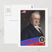 Postale Carte James Buchanan (Devant / Derrière)
