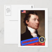 Postale Carte James Monroe de baseball (Devant / Derrière)