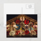 Postale Carte japonaise des parapluies (Devant / Derrière)