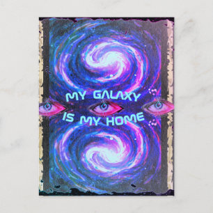 Postale Carte jonction n°22 : Ma galaxie est ma maison