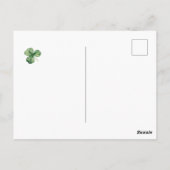 Postale Carte Jour de la Saint Patrick avec mignon Leprech (Dos)