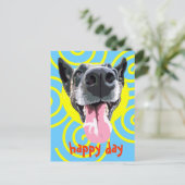 Postale Carte jour heureux (Debout devant)