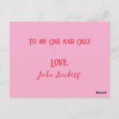 Postale Carte Jour Valentines 2025 (Dos)