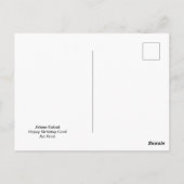 Postale Carte Joyeux Anniversaire,  (Dos)