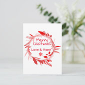 Postale Carte Joyeux Noël Amour & Espoir (Debout devant)