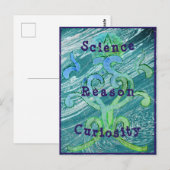 Postale Carte Junction n° 21 : SCIENCE, RAISON, CURIOSITÉ (Devant / Derrière)